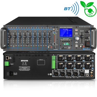 Digitale Automatikmixer mit Digital-Endverstärker & DSP