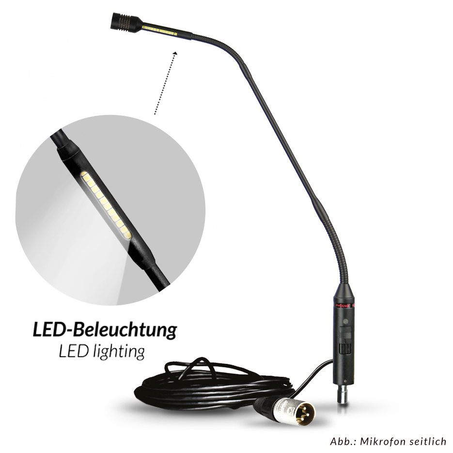 led-schwanenhals-mikrofon