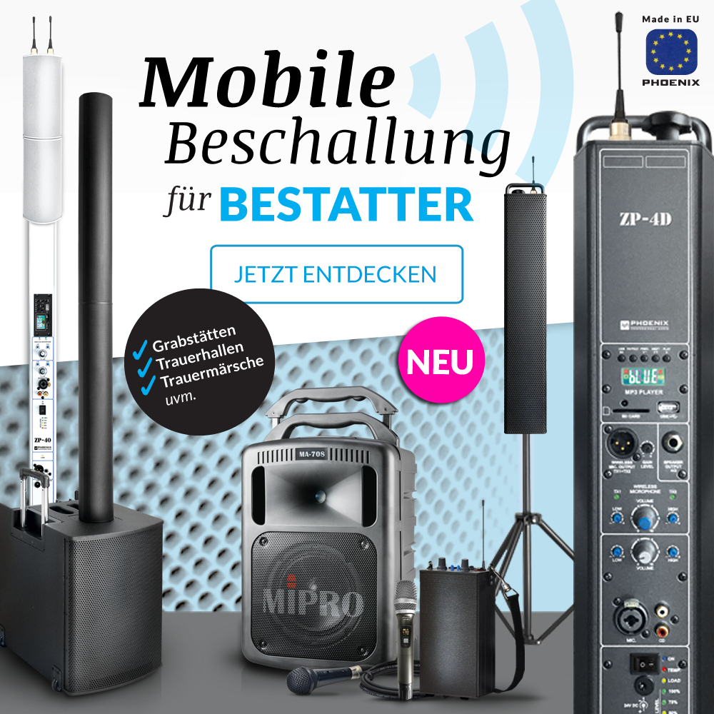 mobile beschallung bestatter